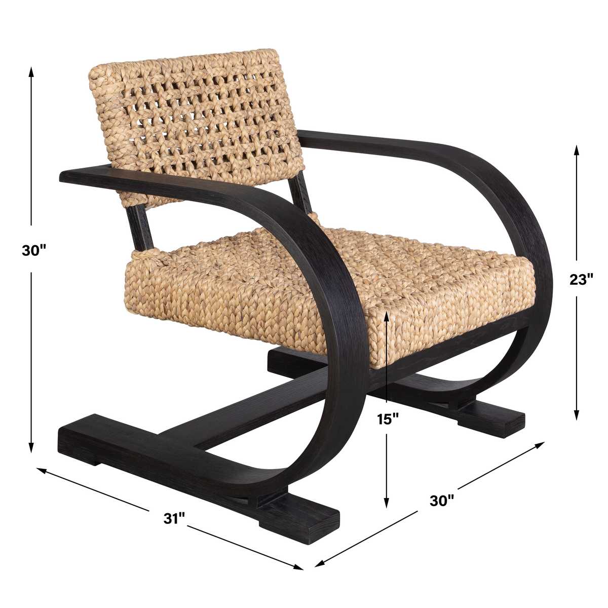 Rehema Accent Chair, Black