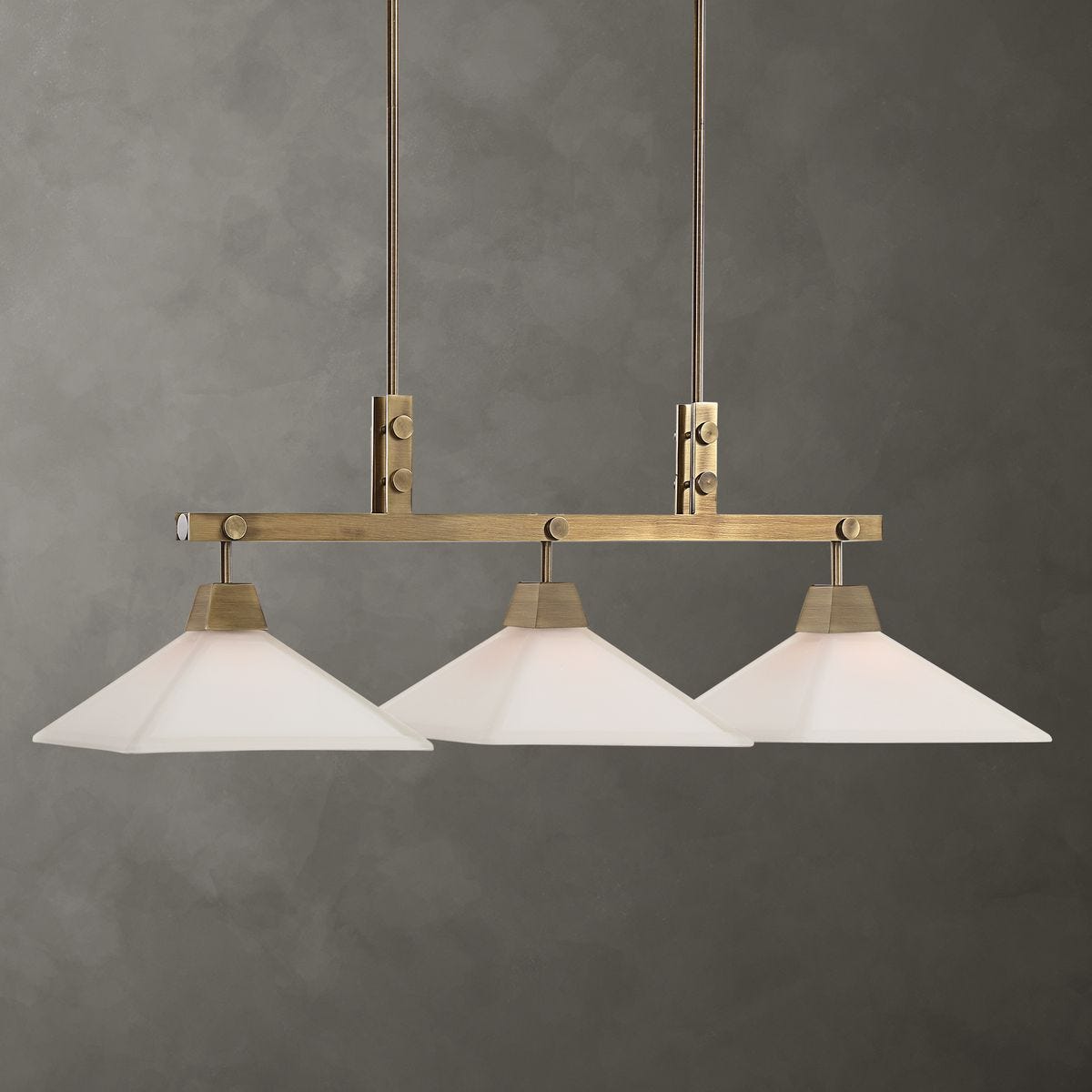 Brookdale, 3 Lt Linear Chandelier - Kings Fine Art & Decor