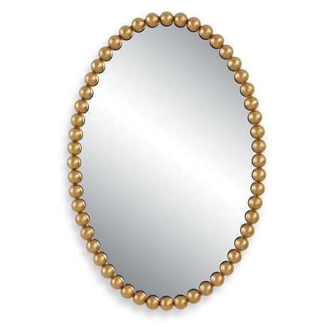Serna Oval Mirror, Gold - Kings Fine Art & Decor