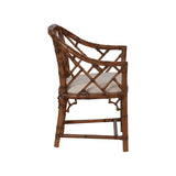 Chippendale Bamboo Arm Chair - Brown