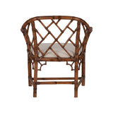 Chippendale Bamboo Arm Chair - Brown