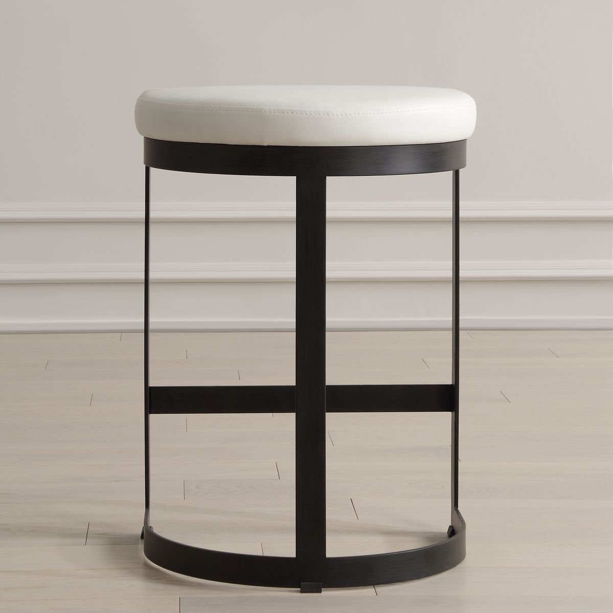 Ivanna Counter Stool, Black - White