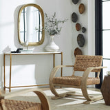 Bradano Arch Mirror, Brass