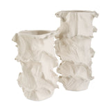 Ripple Crest Vases, S/2 - Kings Fine Art & Decor
