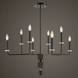 Ebony Elegance, 8 Lt Chandelier