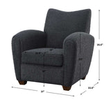 Teddy Accent Chair, Slate