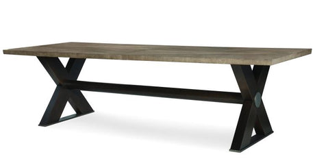 casa-bella-'x'-base-dining-table---timber-grey/charbrown-C5C-302