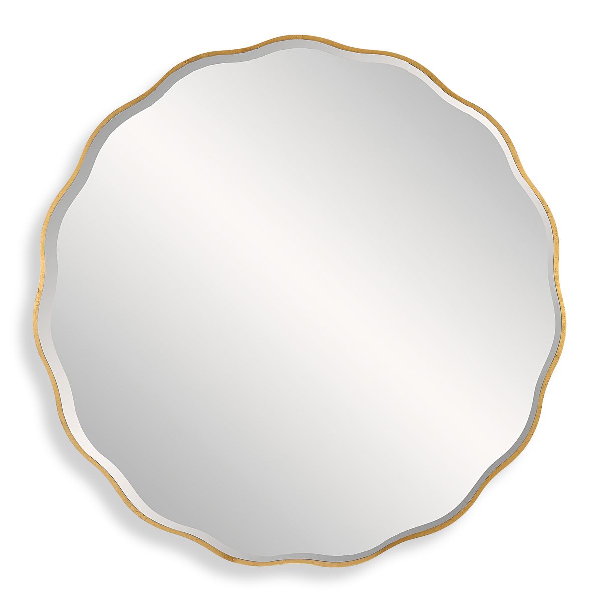 Aneta Large Round Mirror, Gold - Kings Fine Art & Decor