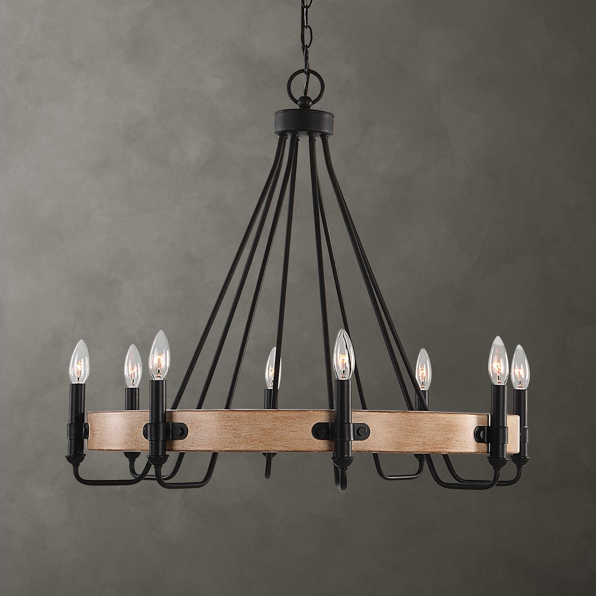 Deschutes, 8 Lt Chandelier - Kings Fine Art & Decor