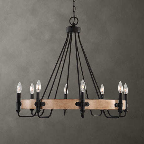Deschutes, 8 Lt Chandelier - Kings Fine Art & Decor