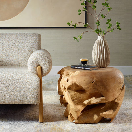 Sola Side Table, Bleached