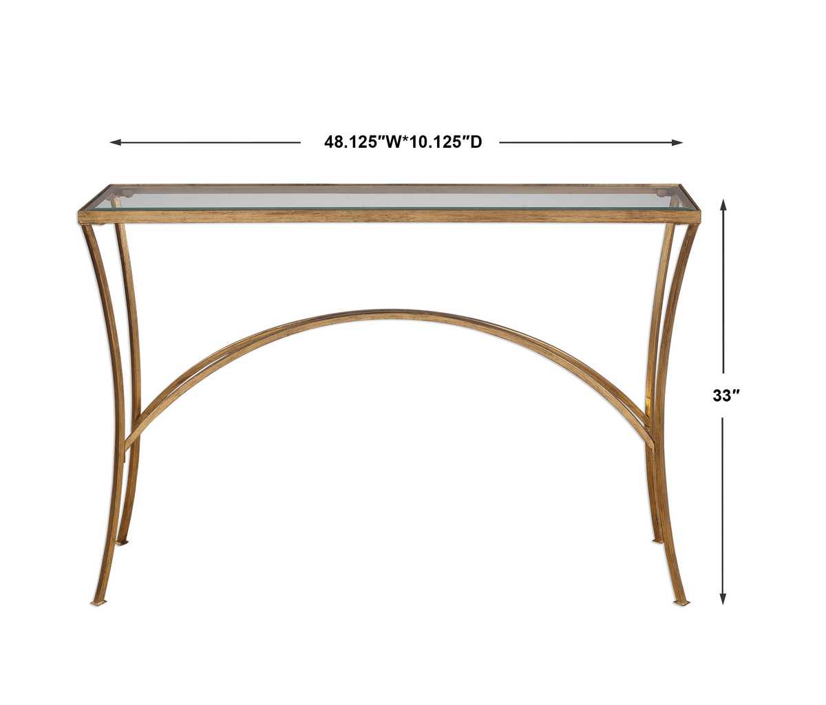 Alayna Console Table, Gold