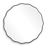 Aneta Round Mirror, Black - Kings Fine Art & Decor