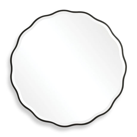 Aneta Round Mirror, Black - Kings Fine Art & Decor