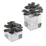 Indian Lotus Sculptures, S/2 - Kings Fine Art & Decor
