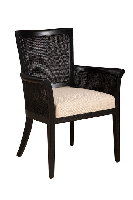 Black Gimble Arm Chair - Kings Fine Art & Decor