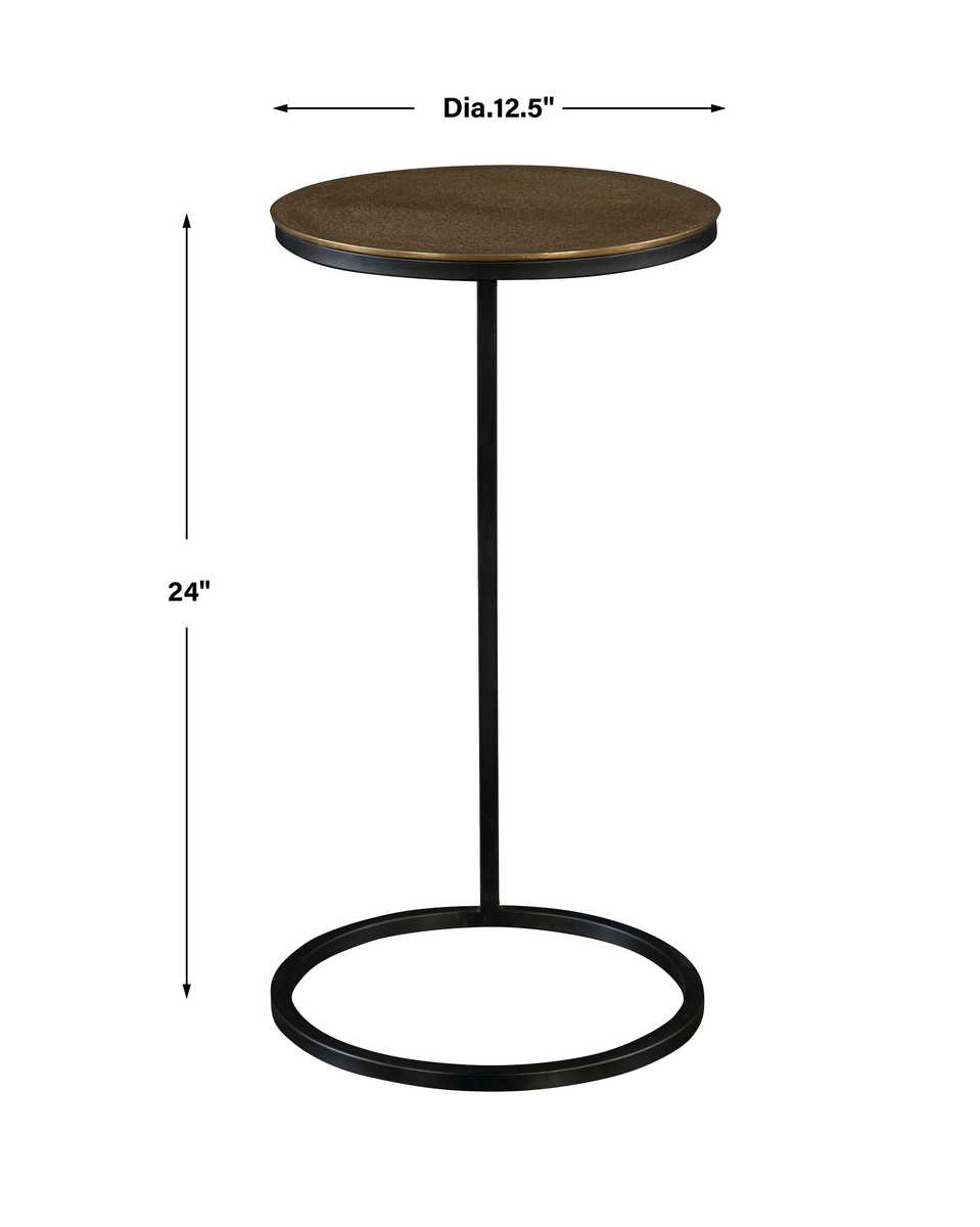 Brunei Accent Table, Gold