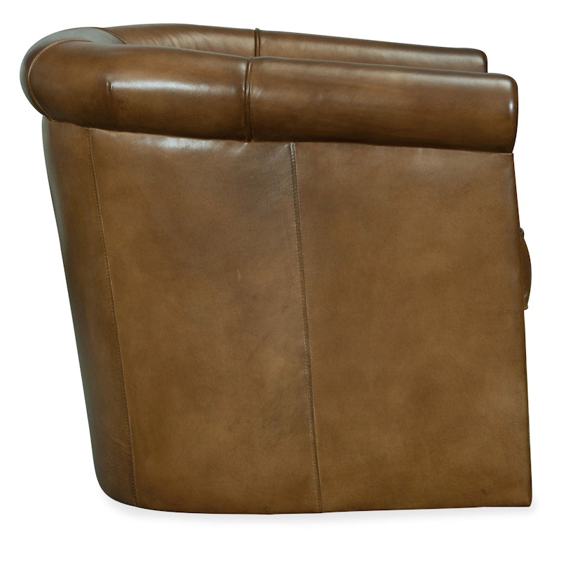 Hooker Furniture Axton Swivel Leather Club Chair CC388-SW-083