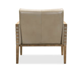 Hooker Furniture Carverdale Leather Club Chair w/Wood Frame CC401-082