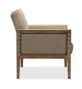 Hooker Furniture Carverdale Leather Club Chair w/Wood Frame CC401-082