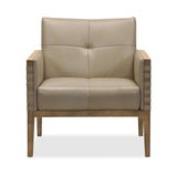 Hooker Furniture Carverdale Leather Club Chair w/Wood Frame CC401-082
