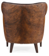 Hooker Furniture Kato Leather Club Chair w/ Dark HOH CC469-089