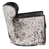 Hooker Furniture Kato Leather Swivel Chair w/ Salt Pepper HOH CC469-SW-097
