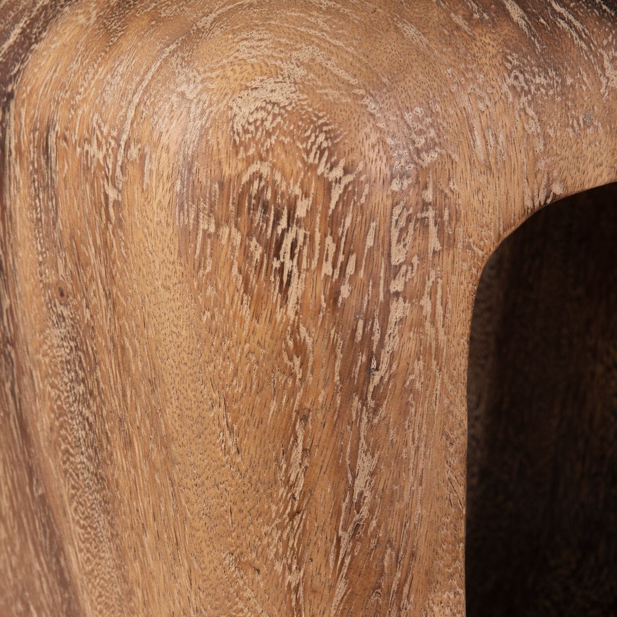 Loophole Accent Stool, Bleached Wash