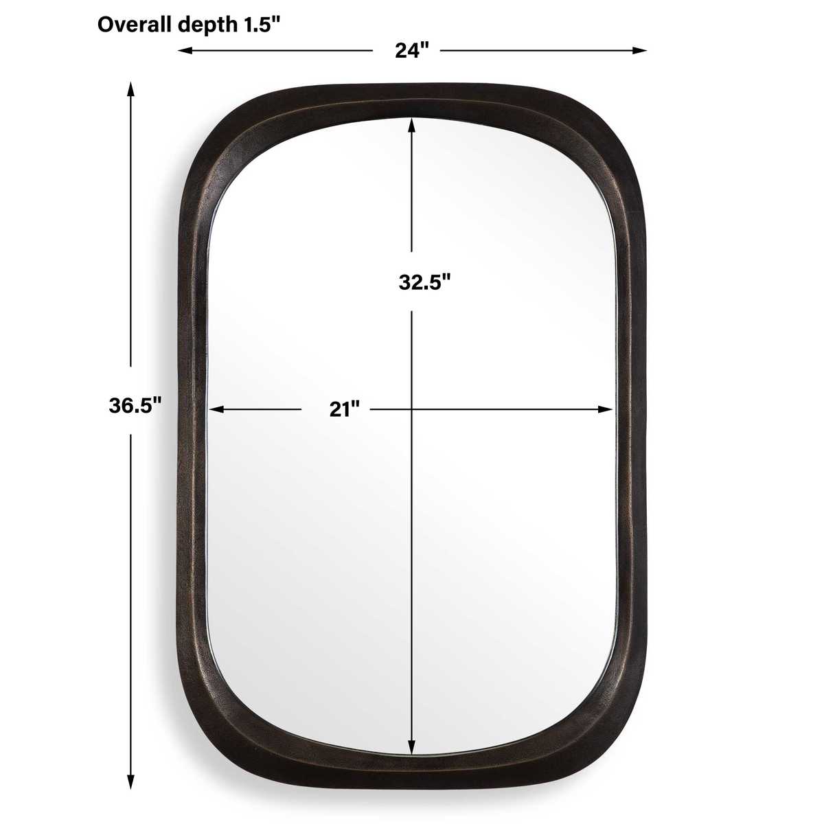 Malone Mirror, Bronze