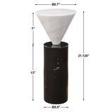 Top Hat Drink Table, White
