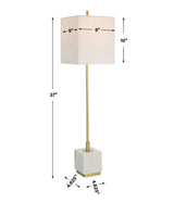 Escort Buffet Lamp, Brass
