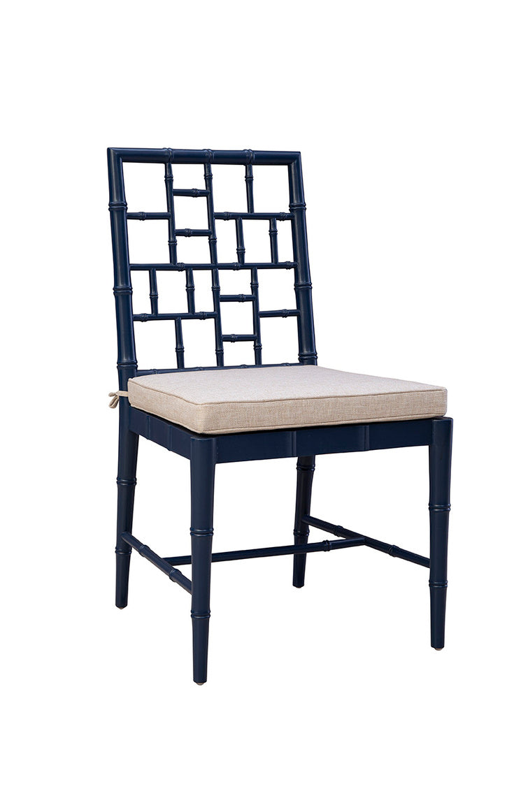 Blue Hugo Side Chair - Kings Fine Art & Decor