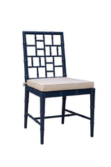 Blue Hugo Side Chair - Kings Fine Art & Decor