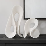 Silent Wave Outdoor Sculptures, S/2