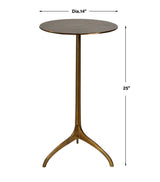 Beacon Accent Table, Gold