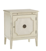 Linen & Beaded Front End Table - Kings Fine Art & Decor