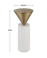 Top Hat Drink Table, Brass