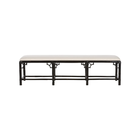 Chippendale Bamboo Bench - Cracked Pepper