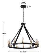 Marlow, 12 Lt Chandelier