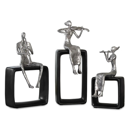 Musical Ensemble Figurines, S/3 - Kings Fine Art & Decor