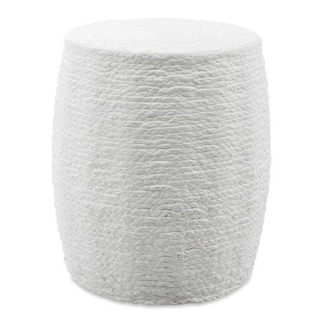Resort Accent Stool, White