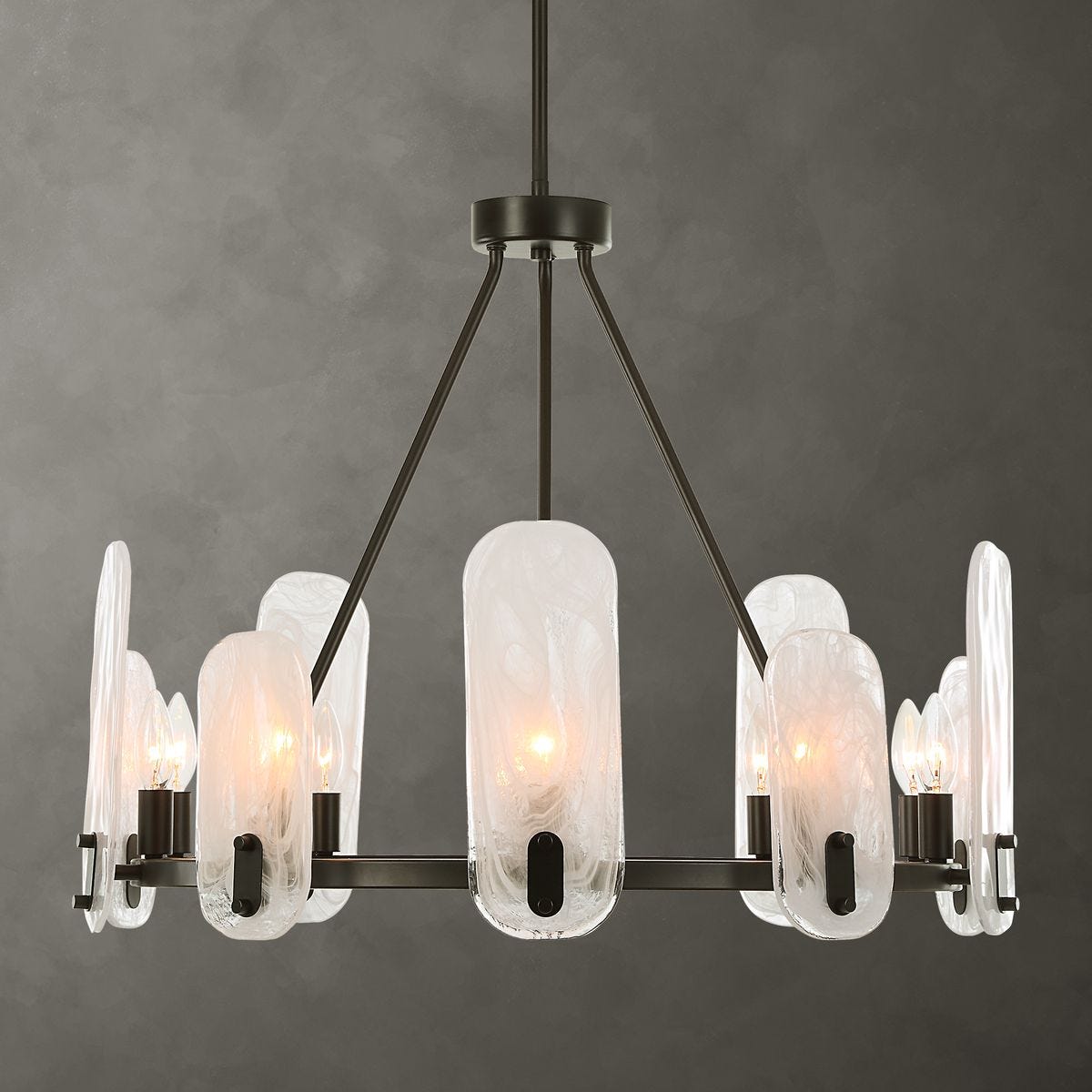 Ellipse, 10 Lt Chandelier - Kings Fine Art & Decor