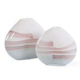 Blush Swirl, Vases, S/2 - Kings Fine Art & Decor