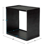 Derwent Side Table, Dark Nickel