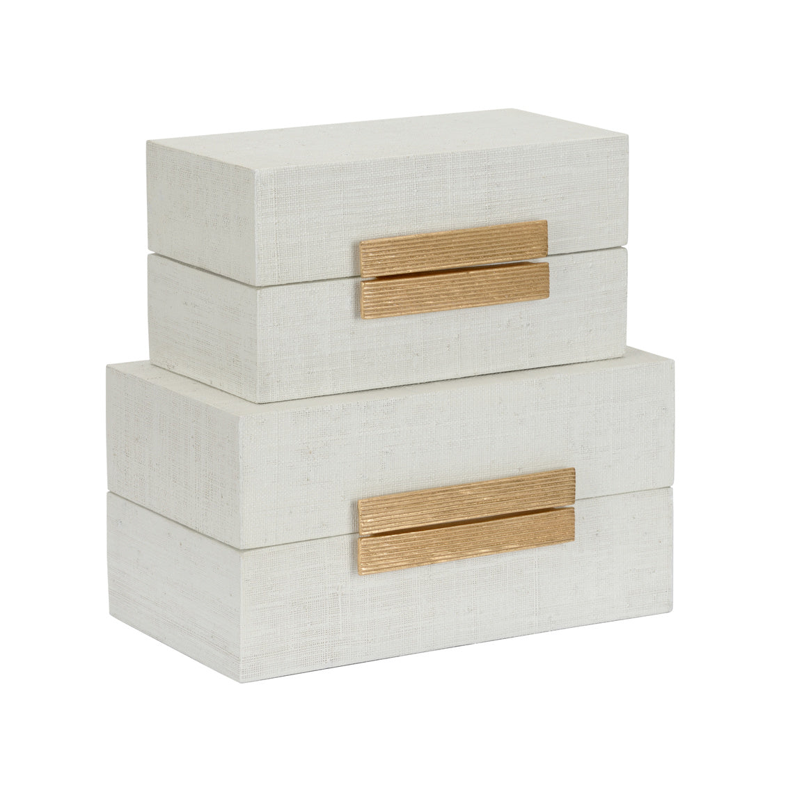 Raffia Boxes - White (S2)
