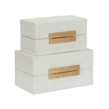 Raffia Boxes - White (S2)