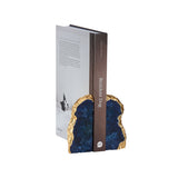 Blue Agate Bookend (Pr)