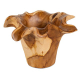 Teak Flow Outdoor Bowl, Natural - Kings Fine Art & Decor