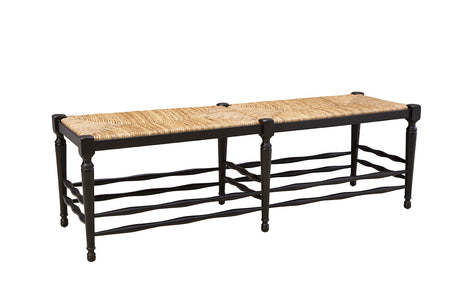 Black Reed Bench - Kings Fine Art & Decor