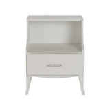 George III Bedside Table - White